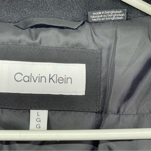 Calvin Klein Men's Black Raincoat Jacket Size Large - Picture 3 of 9